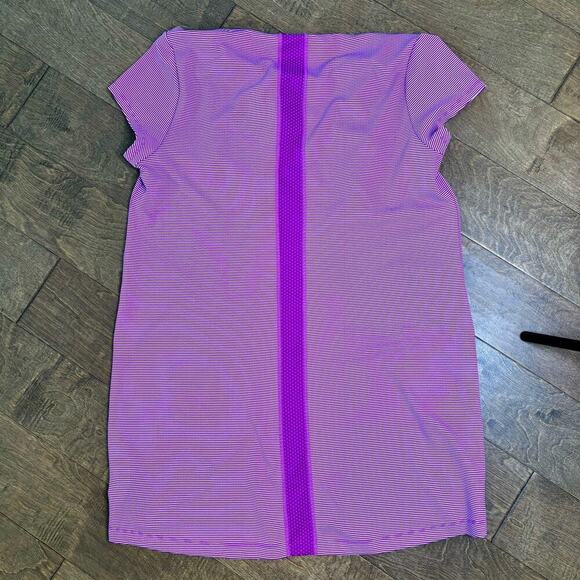 Title Nine Purple Sheath Dress with Cowl Neck and Cut Out Back - Picture 2 of 4